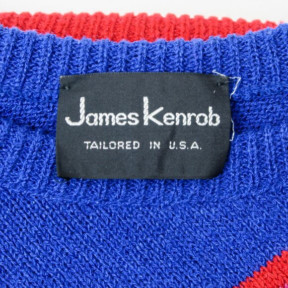 Vintage 60s James Kenrob Red White & Blue Sweater - Picture 9 of 9